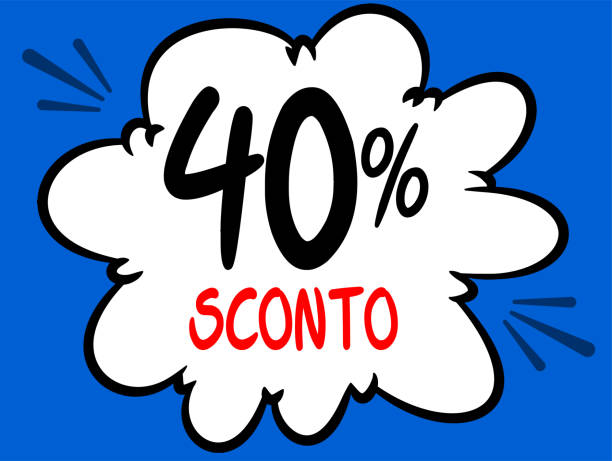 istock 40% to 44% OFF - Italian - Five layout options for your sales promotion 2149586445