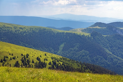 Panoramic view from Velka Fatra mountains, Velka Fatra national park, Slovakia