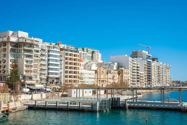 istock Beautiful cityscape and coast in Sliema, Malta 2149587663