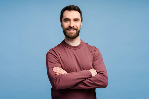 istock Handsome smiling middle aged businessman, manager posing with arms crossed 2149588960