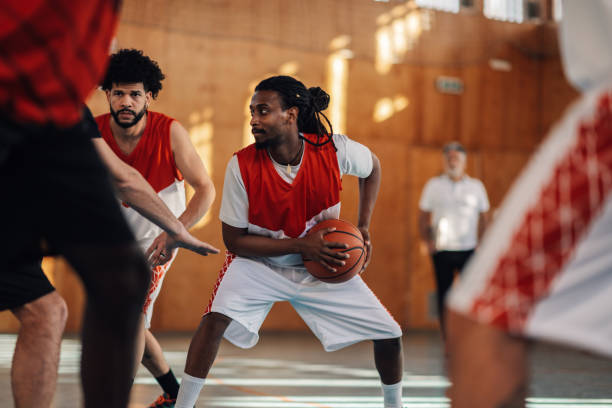 istock Middle eastern muslim male basketball player practicing with his team 2149591483