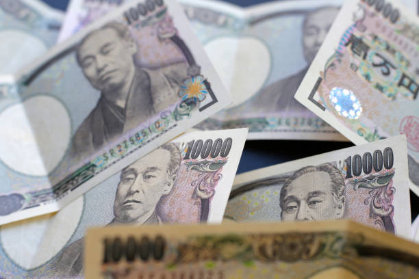 istock Ten Thousand Yen Bills, Japanese Yen Notes 2149593610