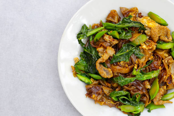 istock Stir-fried rice noodles with soy sauce and pork 2149595017