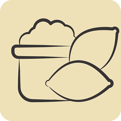 Icon Yams. related to Healthy Food symbol. hand drawn style. simple design illustration