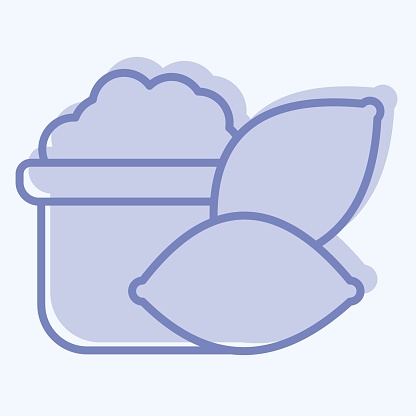 Icon Yams. related to Healthy Food symbol. two tone style. simple design illustration