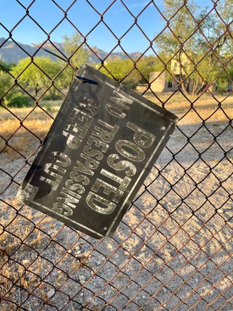 Old No Trespassing Sign