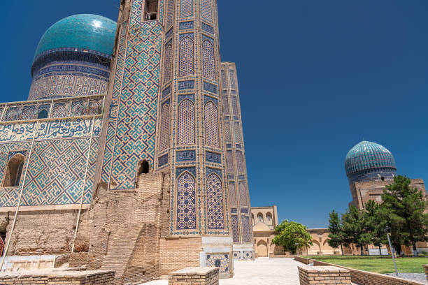 istock Architectural details of Bibi-Khanym Mosque in Samarkand, Uzbekistan 2149603180