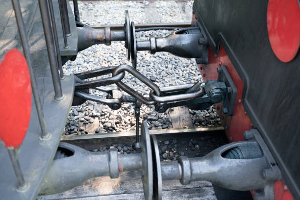 istock Steam locomotive coupler and shock absorber 2149605011