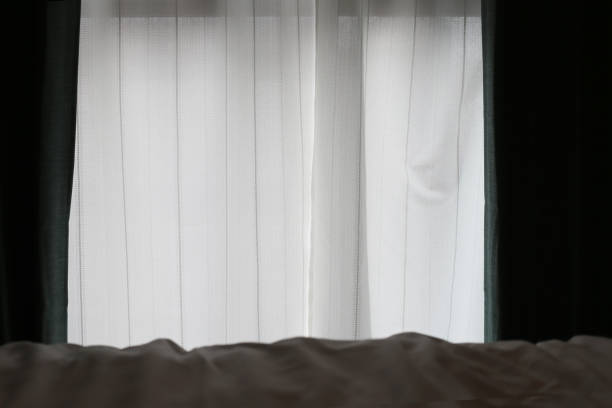 istock Curtains door or window, Room decoration interior 2149607245
