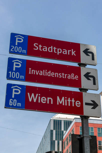 istock Street direction sign in Vienna 2149609037