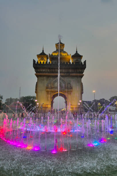 istock Patuxai: Vientiane Triumphal Park in Laos 2149610999
