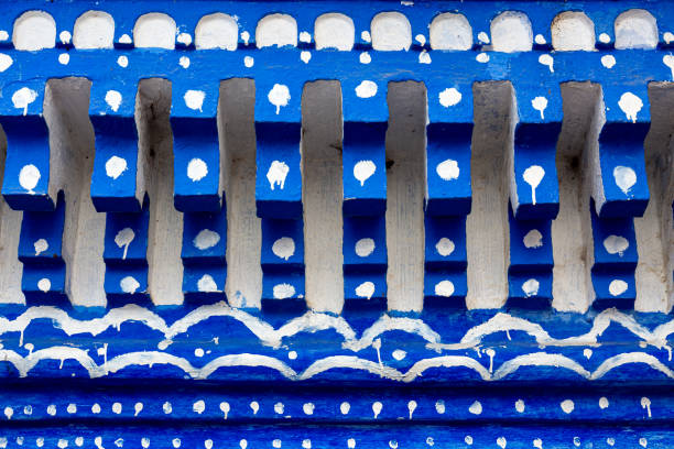Detail from building in Blue city, Chefchaouen