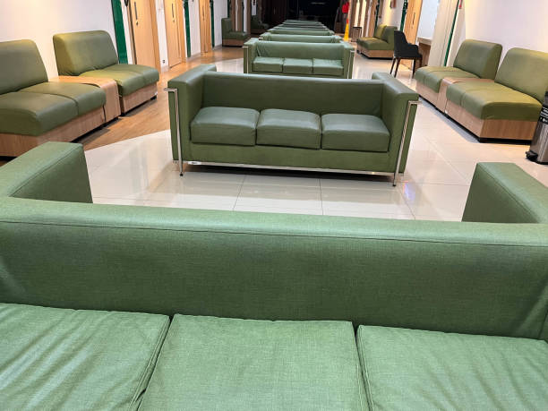 istock green sofa in the hospital hallway 2149613010