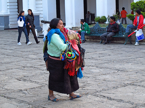 San Cristobal de Las Casas, Mexico - 05 Mar 2011: The people in San Cristobal de Las Casas, Mexico