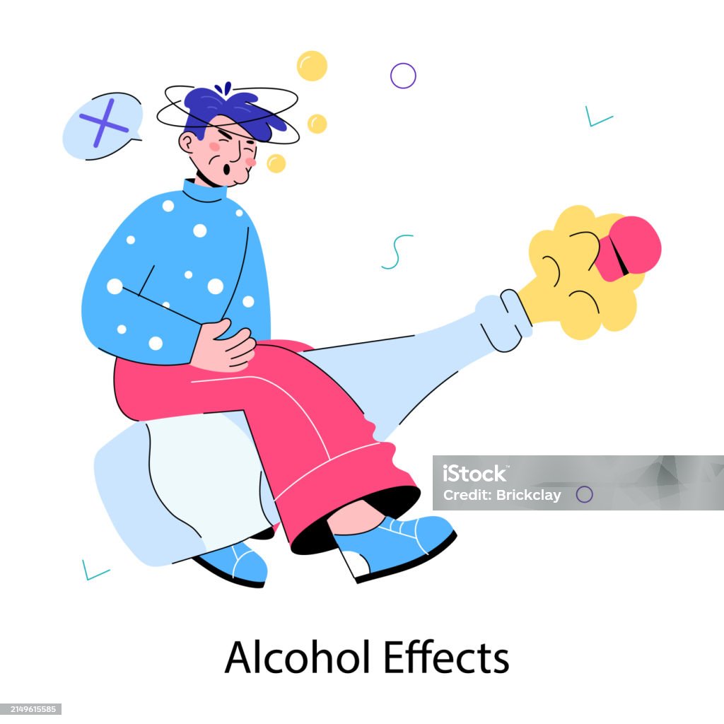 Drunk Effect Visual Alcohol Effects Stock Illustration - Download Image Now - Alcohol ...