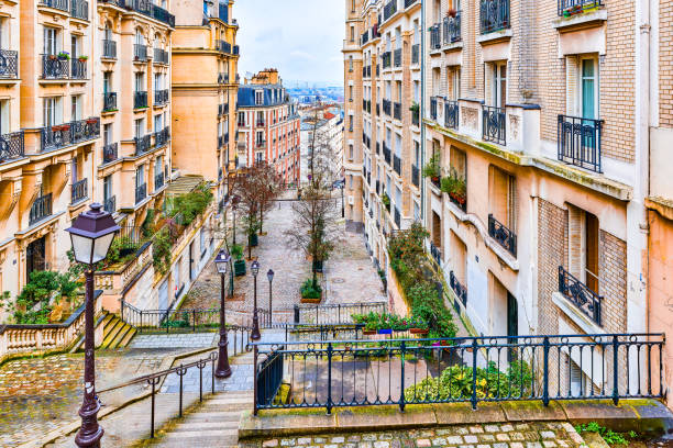 District Montmartre. Magnificent, gorgeous Paris in early spring.