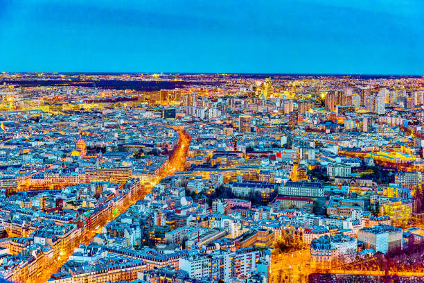istock View from the Montparnasse tower on fabulous Paris in early spring. 2149615813
