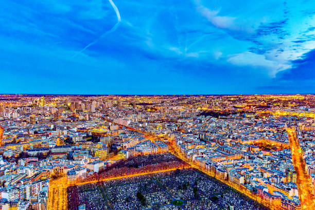 istock View from the Montparnasse tower on fabulous Paris in early spring. 2149615830