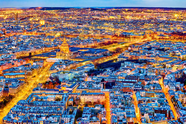 istock View from the Montparnasse tower on fabulous Paris in early spring. 2149615855