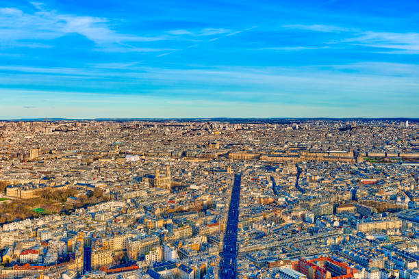 istock View from the Montparnasse tower on fabulous Paris in early spring. 2149615959