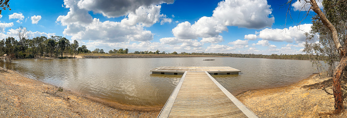 Landscape image of Crusoe Reservoir outside of Bendigo in Central Victoria