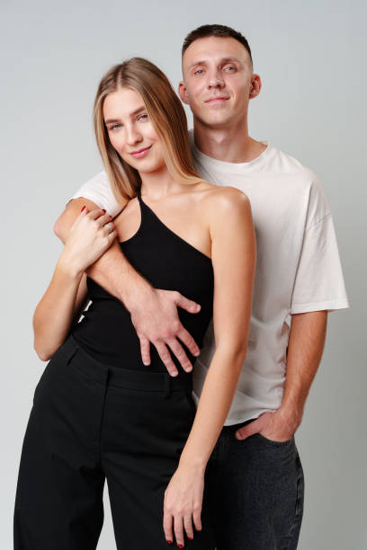 istock A Man and a Woman Standing Next to Each Other in studio 2149618225