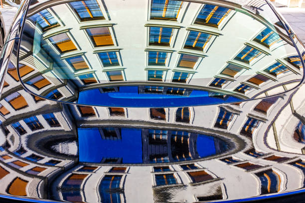 typical reflection of a facade at a car - photo