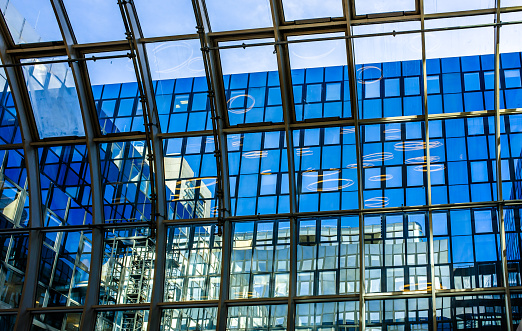 typical windows of an office building - photo