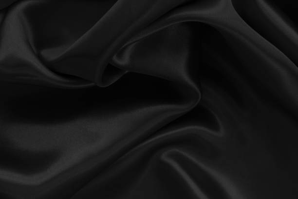 istock Black grey fabric texture background, detail of silk or linen pattern. 2149622063
