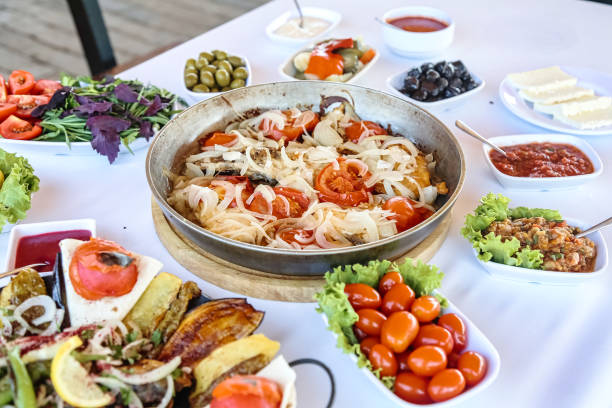 istock Varied Assortment of Food on a Table 2149624566