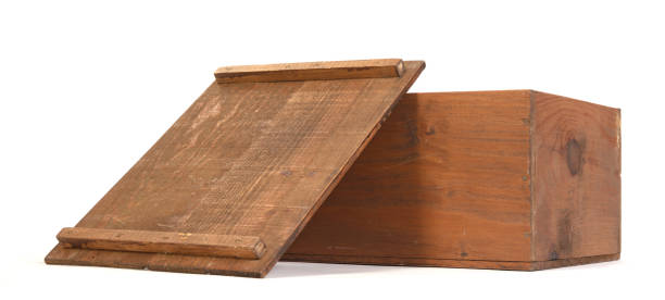 istock Cargo goods wood box isolated on white with clipping path 2149626456