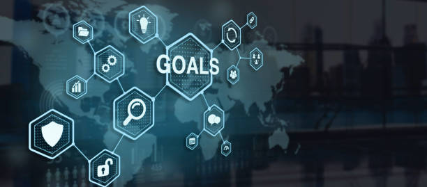 istock Corporate Goal Setting and Achievement - Digital Hexagon Interface Concept 2149626528