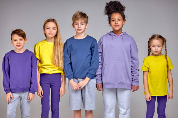 istock Multiethnic Group of children pose to camera 2149629546