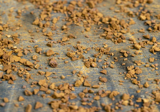 istock brown pieces of instant coffee for making a coffee drink 2149630637