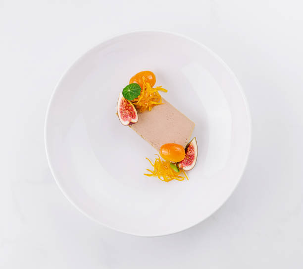 istock Elegant gourmet dessert presentation on white plate 2149630845