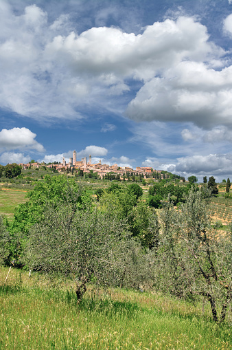 famous San Gimignano in Tuscany,Italy
