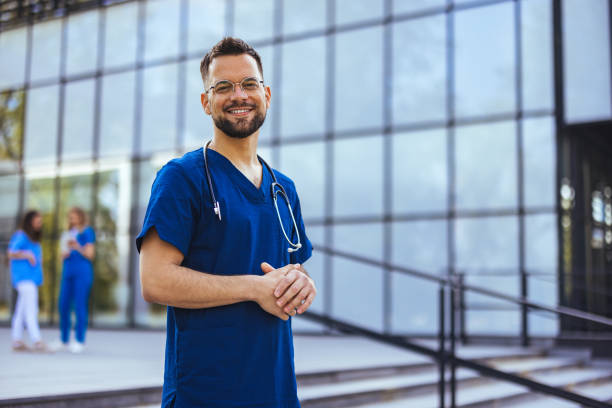 Medical professional working in a hospital.
