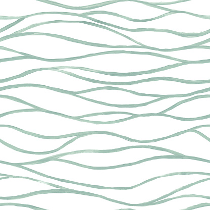 Hand painted single horizontal wavy lines. Beautiful uneven imperfect brush strokes. 
Zoom to see amazing details!
Abstract pattern imitating sea waves and seaweed.
SEAMLESS PATTERN - duplicate it horizontally to get unlimited area. 
VECTOR FILE - enlarge without lost the quality. 
Enjoy creating!