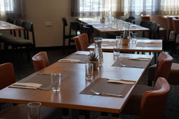 istock Interior design of a hotel dining restaurant 2149638052