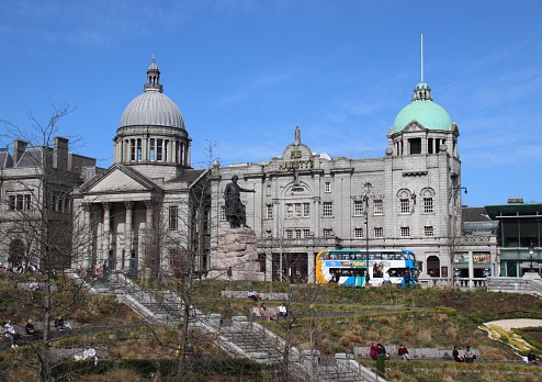 View of HM Theatre, taken from Union Terrace Gardens, Aberdeen, Scotland