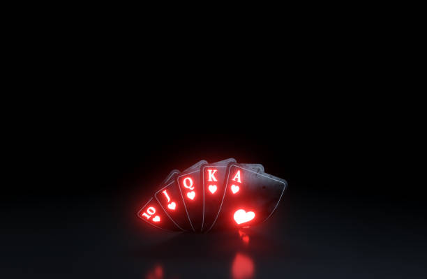 istock Gambling Concept, Royal Flush in Hearts. Poker Cards On The Black Background 2149638607