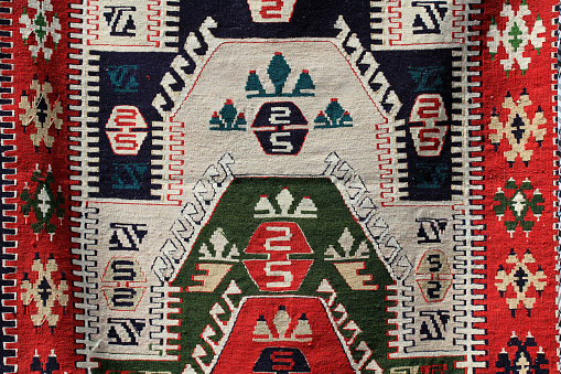 Examples of Turkish carpet and kilim patterns.