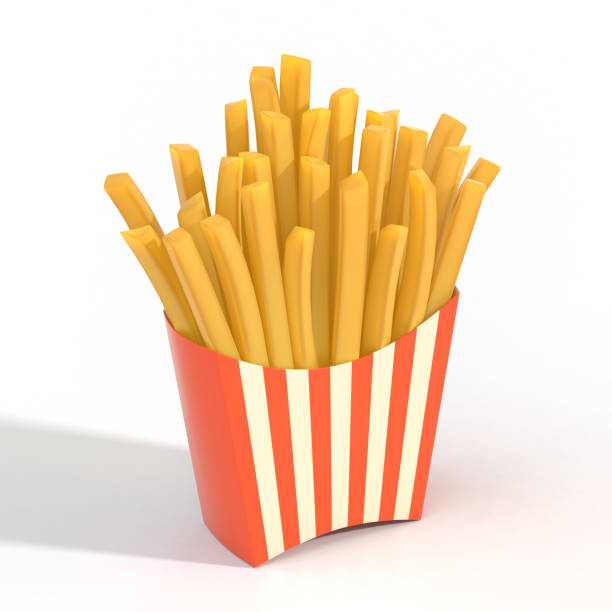 istock Fast food french fries in a container 2149639896