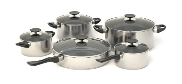 istock Stainless steel pots and pans 2149639980