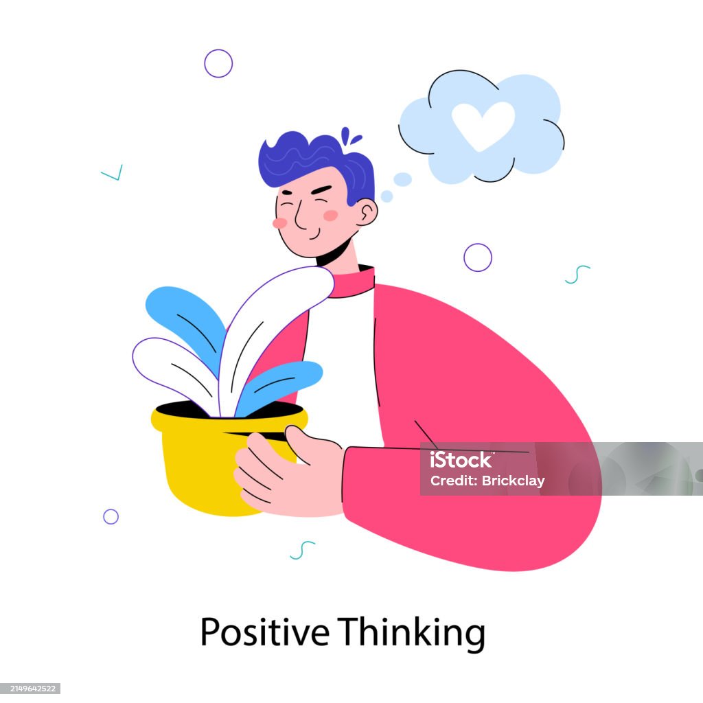 Inner Positive Thinking Positive Thinking Stock Illustration - Download Image Now - Avatar ...