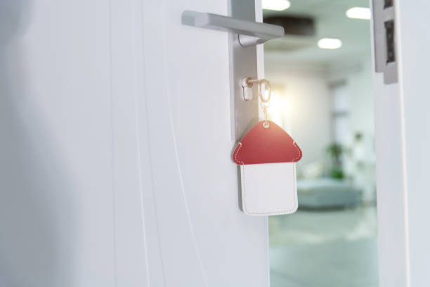 istock Key in the door keyhole 2149642599