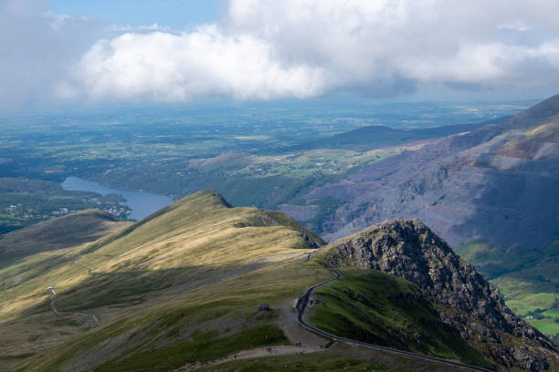 A view of Snowdonia from Snowdon