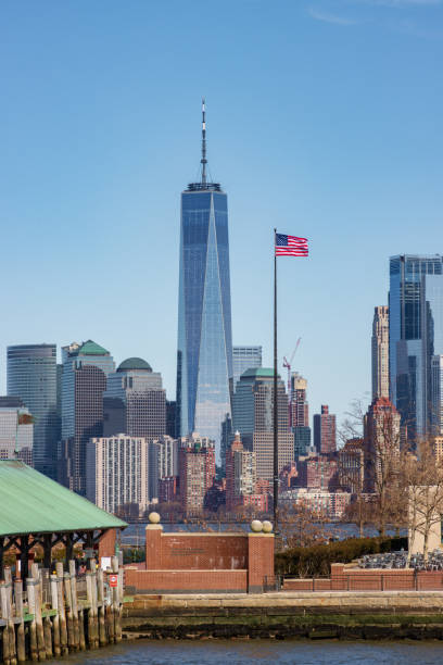 Lower Manhattan skyline in New York City (USA)