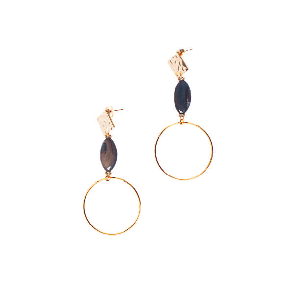 istock Long jewelry earring isolated on white background 2149648509