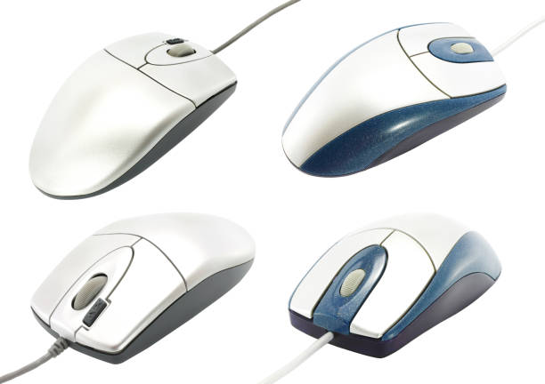 Set of Computer Mouses, isolated on a transparent background
